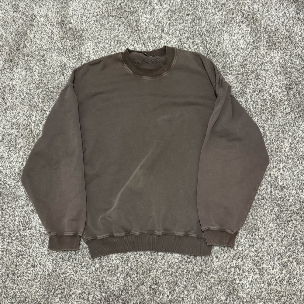 Cole Buxton Warm Up Sweatshirt Mens Size Large Brown
